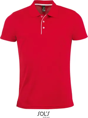 Immagine prodotto di SOLs 01180 | Polo sportiva uomo Performer - Colore: Rosso - Taglia: L