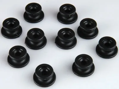 Produktbild von Rundknopf Kunststoff schwarz 8 Stück / Anhänger Zubehör