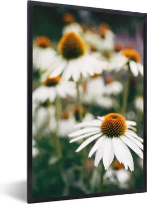 Produktbild von MuchoWow® Gerahmtes Poster Blumen - Herbst - Botanisch 60x90 cm - Poster mit Schwarzem Bilderrahmen Wandposter Rahmen Foto Bilder - Kunst
