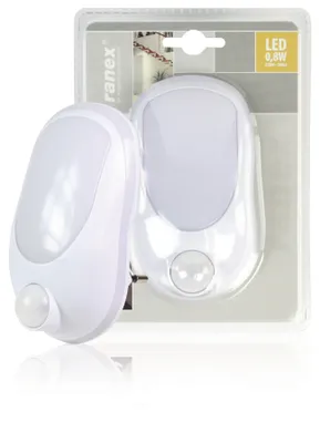 Zdjęcie produktu dla Ranex 6000.293, Lampka nocna do gniazdka, Biały, Plastik, Pokój dziecięcy, IP20, LED