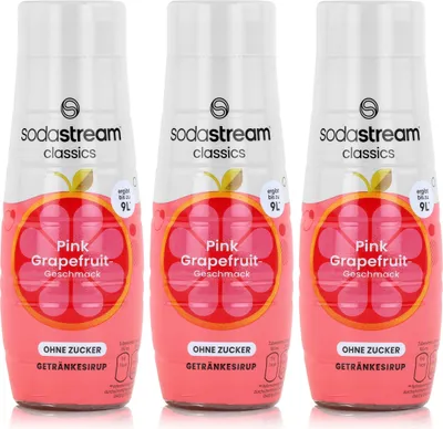 Produktbild von SodaStream Getränke-Sirup ohne Zucker Pink Grapefruit 440ml (3er Pack)
