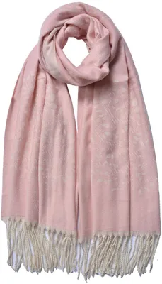 Produktbild von Clayre & Eef Winterschal Damen 68x180 cm Rosa Polyester