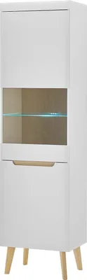 Produktbild von Vitrine Svante - Weiß matt ohne Beleuchtung