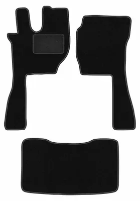 Produktbild von Velours-Fußmatten für Volvo FH16- 4 generacja 2012- (Automatik) – 4-tlg, Schwarz, passgenau – Wielganizator LUX