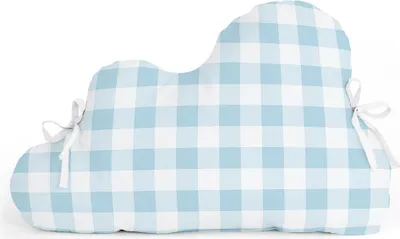 Image de Protection de berceau HappyFriday Basic Kids Vichy bleu 60 x 40 cm