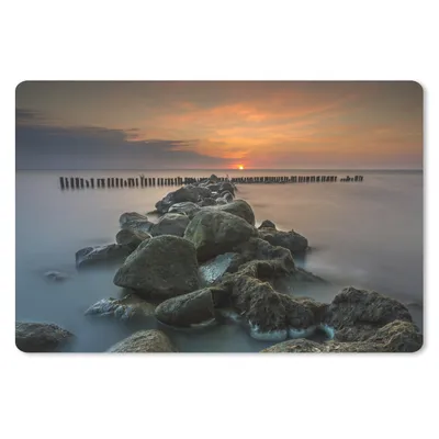 Obrázok produktu pre Podložka pod myš - More - slnko - kamene - 27x18cm - Rohožka pod myš