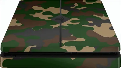 Obrázok produktu pre PS4 Slim - dizajnová nálepka Camouflage Green