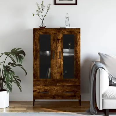 Obrázek produktu pro vidaXL Highboard kouřový dub 69,5x31x115 cm výrobek ze dřeva