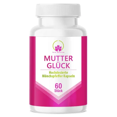 Produktbild von Saint Nutrition® Mutterglück – Mönchspfeffer – Vitex Agnus Castus – hormonelle Gleichgewicht – für Kindеrwunsch, PMS - Wechsеljahre - schwanger werden