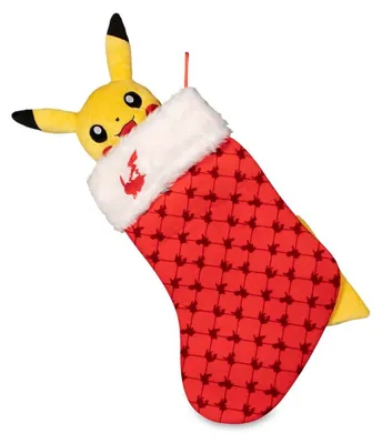 Produktbild von Pokemon - Pikachu Nikolaus Plüsch-Stiefel Weihnachten Deko Dekoration Stocking