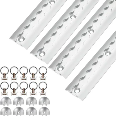 Obrázok produktu pre TolleTour 4x upevňovacie koľajnice letecká koľajnica, zabezpečenie prepravy, ľahká hliníková koľajnica, s upevňovacím okom, sada na zabezpečenie nákladu