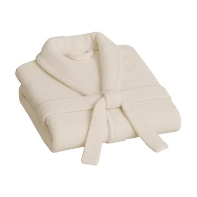 Immagine prodotto di Accappatoio Bestlivings ecrù con collo a scialle e tasche, morbido e soffice assorbente, per sauna e spa, anche per taglie forti, vestaglia 5XL con cintura