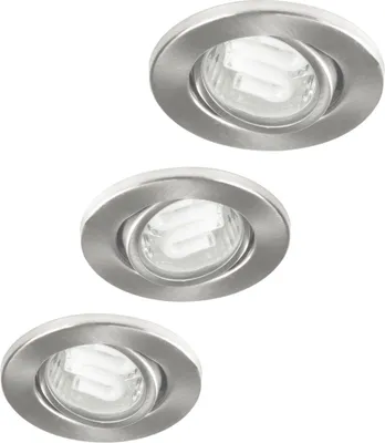 Produktbild von XQ-lite XQ-0970, 3 Glühbirne(n), GU10, Gebürsteter Stahl