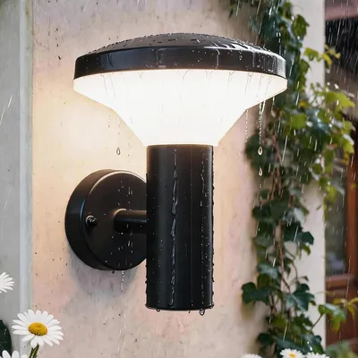 LED Außenwandleuchte schwarz Edelstahl 3000K 1000 Lm