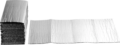 Zdjęcie produktu dla Folia odblaskowa SucceBuy, 16 sztuk, 6 mm folia izolacyjna z aluminium, 61x122 cm, dwuwarstwowa folia odbijająca ciepło, izolacja termiczna do bram garażowych, okien i dachów kamperów