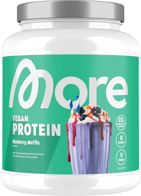 Produktbild von More Nutrition - Vegan Protein, veganes Protein Pulver, Eiweißpulver für Muskelaufbau, aus pflanzlichen Proteinquellen – Fine Milk Chocolate / 600g