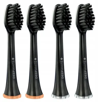 Produktbild von DeepWhite Ersatzbürstenköpfe für SEYSSO Carbon Basic Black Sonic 4er-Pack