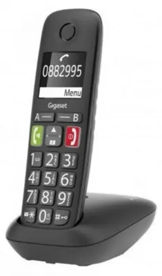 Produktbild von Gigaset Schnurlostelefon E290 DECT mit kontrastreichem Display, schwarz