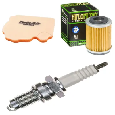 Immagine prodotto di Kit di manutenzione per Yamaha TW 200 E Trailway 2003-2007: filtro aria, filtro olio, candela di accensione di pamoto - Nuovo