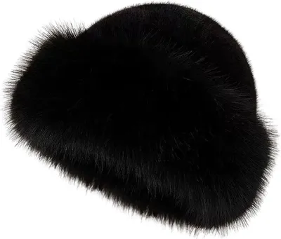 Produktbild von Wintermütze, einfarbig, verdickter, warmer Fischerhut mit Plüschrand, großer Kopfumfang, Kopfbedeckung für Damen, Alltagskleidung