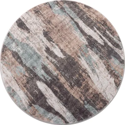 Image de Tapis rond lavable, diamètre 120 cm, doux et antidérapant