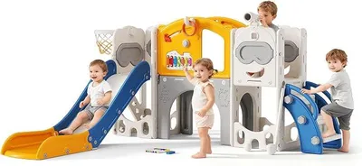 Imagen del producto de Silecomplaza: Tobogán infantil multifuncional 13 en 1, para uso en interiores y exteriores