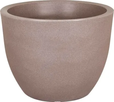 Produktbild von Pflanzkübel geli Rimini Kunststoff Ø 60 cm H 45,5 cm taupe