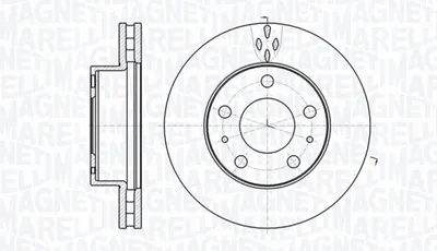 Produktbild von MAGNETI MARELLI Bremsscheibe Vorne 361302040538