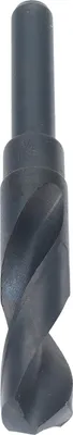 Obrázek produktu pro 19mm vrták, stopka 1/2 palce, vrták z rychlořezné oceli (HSS), černý, spirálový vrták se zúženou stopkou