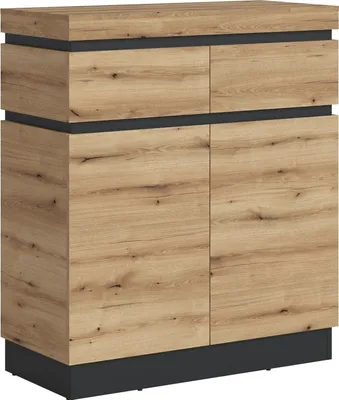 Produktbild von Schuhkommode >CORTE< in  Evoke Eiche Nachbildung - 100,6x116x45cm (BxHxT)