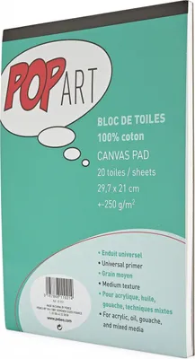 Obrázok produktu pre Blok 20 bavlnených pláten na vyfarbovanie - A4