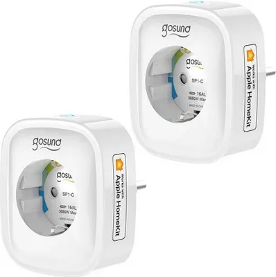 Produktbild von Gosund Sp1-H Smart Wifi Steckdose, 2 Stück (Homekit) (Zweierpack) 16A