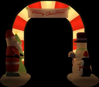 Produktbild von vidaXL Aufblasbare Weihnachtsdekoration Torbogen mit LEDs 260 cm