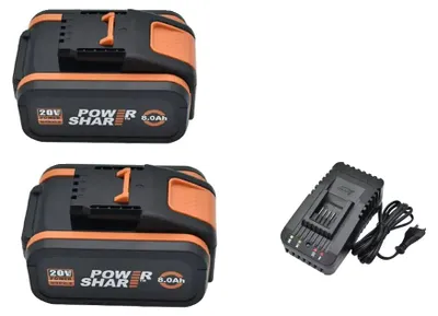 Obrázok produktu pre Batéria s kapacitou 8000 mAh, kompatibilná s rôznymi náradím, nabíjačka Worx 8AhX2-1
