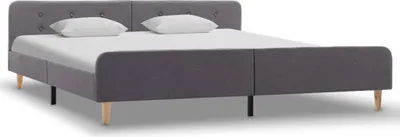 Obrázok produktu pre vidaXL Posteľný rošt Light Grey Fabric 180 × 200 cm