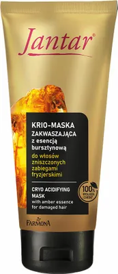 Immagine prodotto di Farmona Jantar maschera criogenica per capelli con essenza d'ambra per capelli danneggiati, 200ml