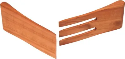 Produktbild von Salatbesteck, geölt aus Kirschholz 15 cm