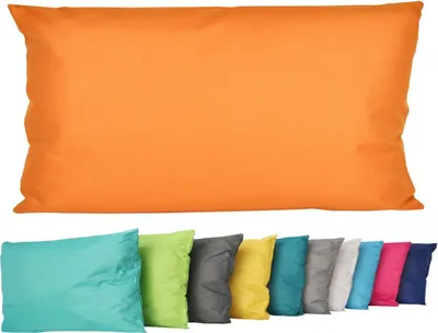Produktbild von JACK Outdoor Lounge Kissen 30x50cm Dekokissen inkl. Füllung Wasserfest Sitzkissen Garten Stuhl Lotus Effekt, Farbe:Orange
