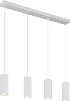 Produktbild von Globo Lighting Hängeleuchte Metall weiß matt, 4x GU10