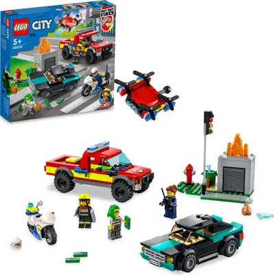 Produktbild von LEGO® City 60319 - Löscheinsatz und Verfolgungsjagd