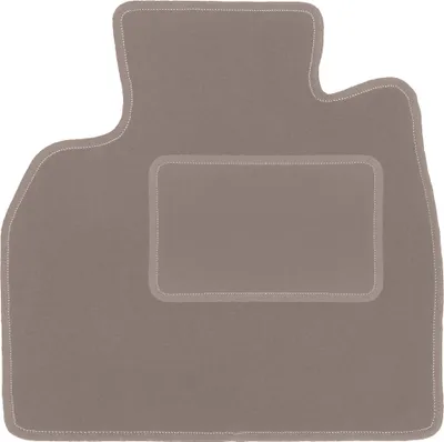 Produktbild von Fahrerfußmatte Velours beige passend für Renault Espace IV (2002-2014, Minivan) – mit Befestigungen – passgenau