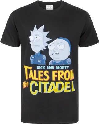Image de Rick And Morty Herren Tales From The Citadel T-Shirt NS4422 (XL) (Schwarz)