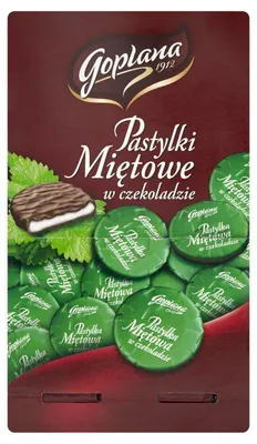 Produktbild von Goplana Pfefferminzpastillen mit Schokolade, 2,5 kg