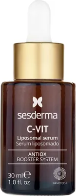 A product shot of a serum bottle.