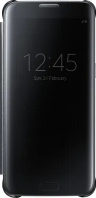 Image de Samsung EF-ZG935 coque de protection pour téléphones portables Folio porte carte Noir