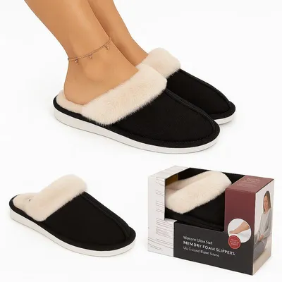Produktbild von Damentreter mit Fell Schwarz Zanelia 38/39