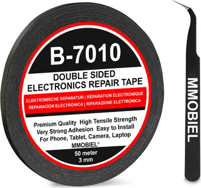 Produktbild von MMOBIEL 3mm Doppelseitiges Klebeband Tape 50 Meter für Reparaturen Handy Tablet