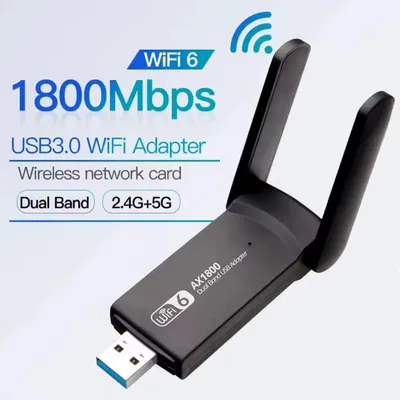 Produktbild von AX1800 USB Wlan Adapter WiFi 6 Dual Band Adapter Dongle 2,4G & 5GHz WLAN USB 3.0