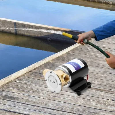 Imagen del producto de Bomba de agua autocebante - 120W - 30 L/min - Altura de elevación de 3 metros - 12V DC, para riego y agua limpia