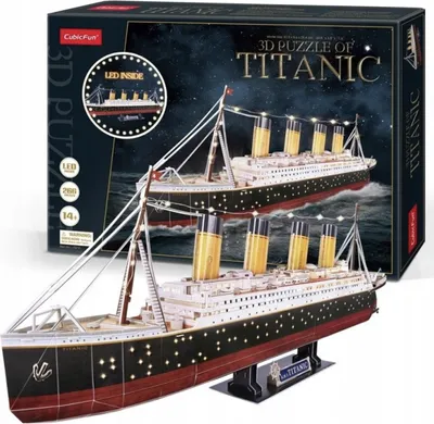 Produktbild von Cubic Fun 3D Led Puzzle Titanic 266 Teile